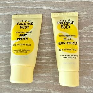 2/$12 * New Isle of Paradise Body Polish & Moisturizer Duo Mini